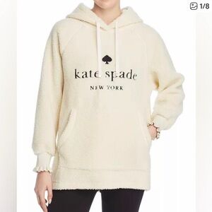 Kate Spade New York Logo Sherpa Hoodie